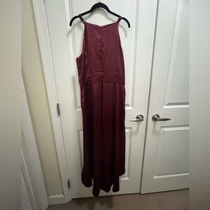 MY PRETTY GARDEN HIGH LOW SATIN DRESS L THE DRESS HAS POCKETS!